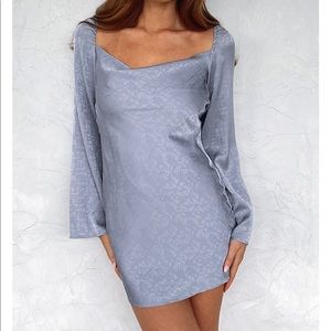 White Fox Boutique - The Sweetest Long Sleeve Mini Dress Lilac